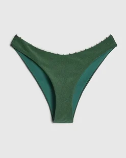 Green High leg Bikini Bottoms