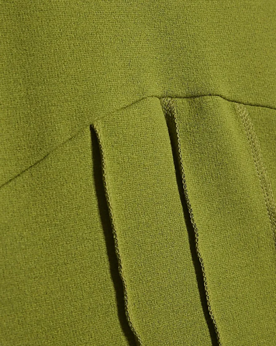 Green High Neck Corset Top
