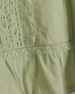 Green Lace Trim Cami