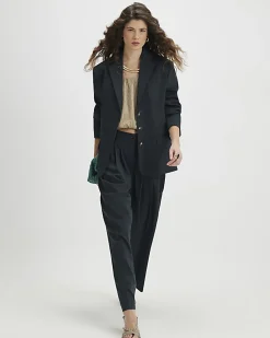 Green Long Sleeve Oversized Blazer