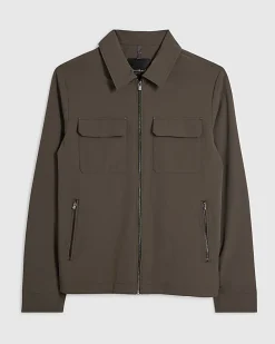 Green Muscle Fit Shacket