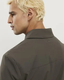 Green Muscle Fit Shacket