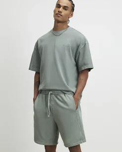 Green Oversized Fit T-Shirt & Short Set