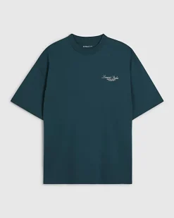 Green Oversized Fit Hotel Resort T-Shirt