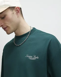 Green Oversized Fit Hotel Resort T-Shirt