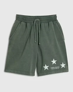 Green Oversized Fit Lisiere Studios Shorts