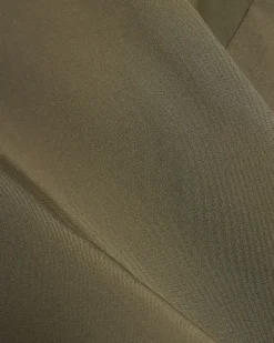 Green Pleat Front Sleeveless Top