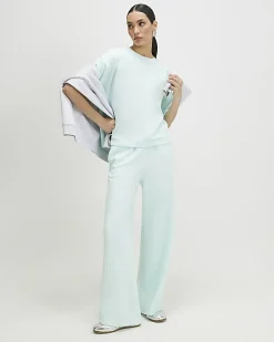 Green Premium Wide Leg Joggers