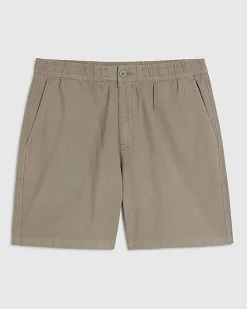 Green Regular Fit Linen Blend Shorts