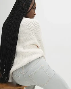 Green Relaxed Straight Jeans