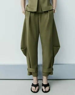 Green RI Studio Cuffed Tailored Trousers