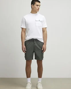 Green Skinny Fit Cargo Shorts