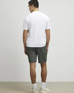 Green Skinny Fit Cargo Shorts