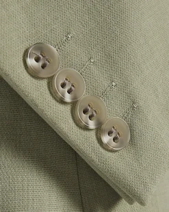 Green Skinny Fit Stretch Suit Jacket