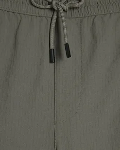 Green Skinny Fit Stretch Shorts