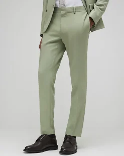 Green Skinny Fit Tailored Suit Trousers