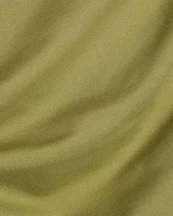 Green Sleeveless Ponte Drape Top