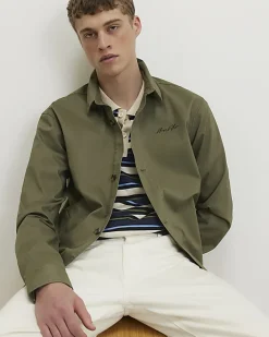 Green Slim Fit Overshirt
