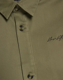 Green Slim Fit Overshirt