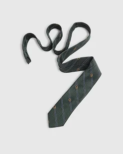 Green Striped Tie