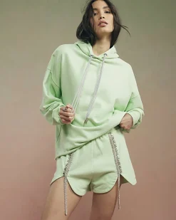 Green Year Zero Embellished Shorts