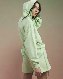Green Year Zero Embellished Cord Hoodie