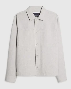 Grey Button Down Shacket
