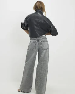 Grey Classic Barrel Jeans