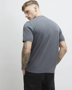 Grey Essential Slim Fit Lightweight T-Shirt