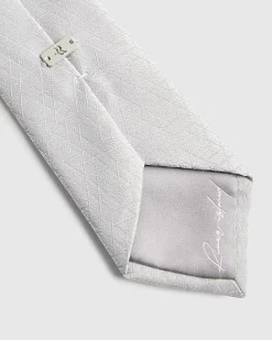 Grey Geometric Tie