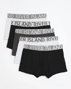 Grey Metallic Mix Pack Of 5 Trunks