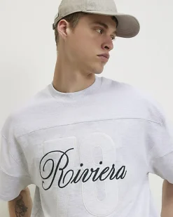 Grey Oversized Fit 78 Riviera T-Shirt