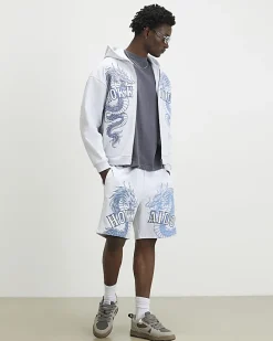 Grey Oversized Fit Hokkaido Washed Shorts