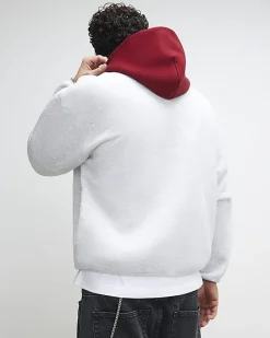 Grey Oversized Fit Penrose Hoodie