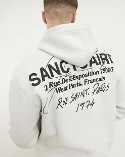 Grey Oversized Fit Sanctuaire Hoodie