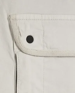 Grey Regular Fit Cargo Shorts
