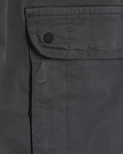 Grey Regular Fit Stretch Cargo Trousers