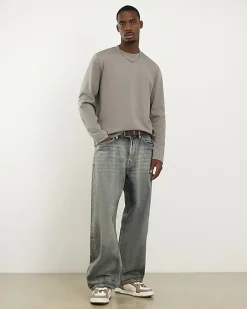 Grey Regular Midweight Long Sleeve T-Shirt