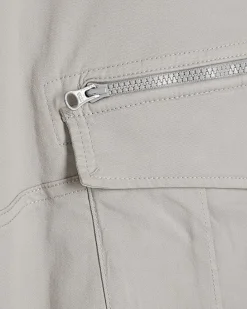 Grey Skinny Fit Stretch Pocket Cargo Trousers