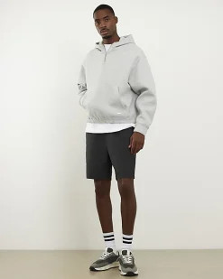 Grey Skinny Fit Stretch Shorts