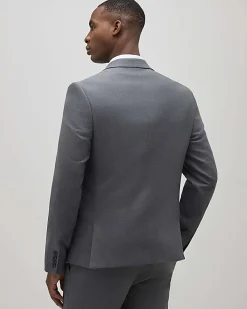 Grey Skinny Fit Stretch Suit Jacket