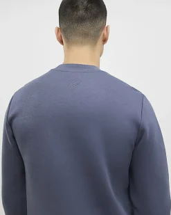 Grey Slim Fit Nylon Pocket Sweatshirt