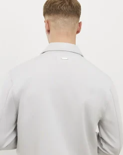 Grey Slim Fit Premium Collared Overshirt