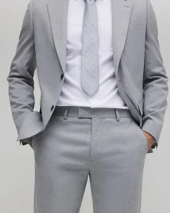 Grey Slim Fit Suit Trousers