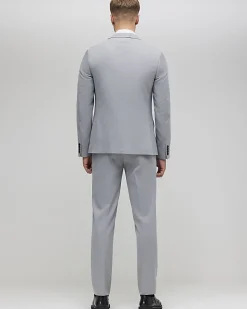 Grey Slim Fit Suit Trousers