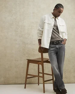 Grey Straight Fit Jeans