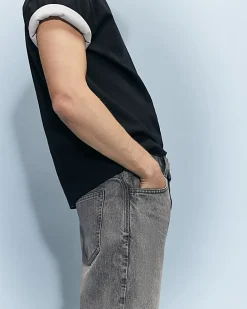 Grey Straight Leg Jeans
