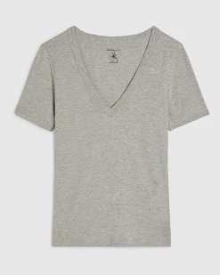 Grey V Neck T-Shirt