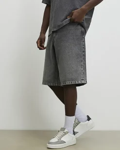 Grey Washed Denim Jorts