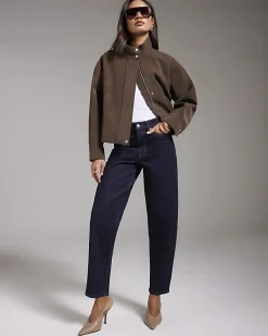Indigo Barrel Leg Jeans